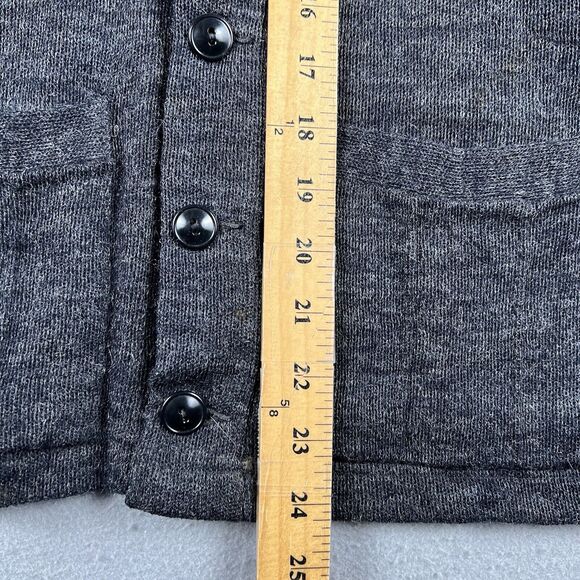 30s 40s Interlock Sportswear Virgin Wool Cardigan Sweater Small Black - Picture 9 of 16